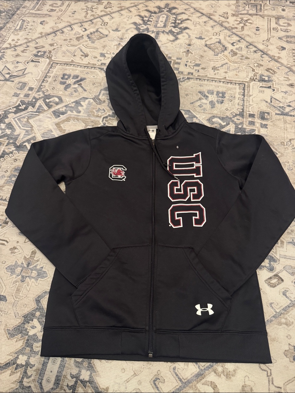 Under Armour South Carolina Gamecocks Youth Small Full Zip Hoodie USC